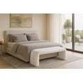 thumbnail image 2 of Meridian Furniture Arc White Vegan Leather Bench, 2 of 5