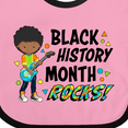thumbnail image 4 of Inktastic Black History Month Rocks- boy with guitar Boys or Girls Baby Bib, 4 of 4