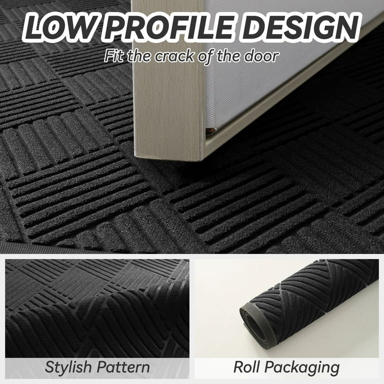 Yimobra Heavy Duty Welcome Mat - 36x24 Inch, Coffee Color, Waterproof & Non-Slip Outdoor/Indoor Doormat