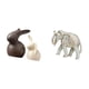 thumbnail image 5 of Estatua de cerámica,Juego de estatuas de cerámica para decoración de mesa de oficina en casa,Figuras para TV,decoración,bodas,manualidades,regalos,Figura de elefante,Escultura rústica de, 5 of 8