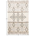 thumbnail image 3 of Casavani Hand Block Printed Cotton Dhurrie Grey Kitchen Runner Rug Hallway Stair Runner Area Carpets 3x10 feet, 3 of 7