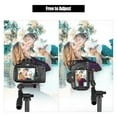 thumbnail image 3 of Amdohai 3-Way Pan Tilt Head 360° Panoramic 3KG Payload with Handle Quick Release Plate Universal 1/4 Mounting for Camera Tripod Mounting, 3 of 6