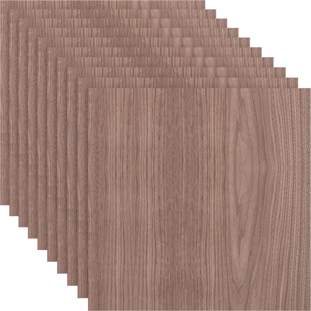 11 3/4"W x 11 3/4"H x 1/4"T Wood Hobby Boards, Walnut (10-Pack)