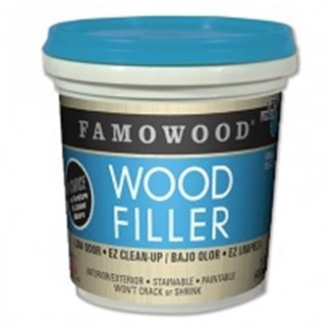 FA22142 Famowood Water Based Wood Filler, Walnut 1 Pint