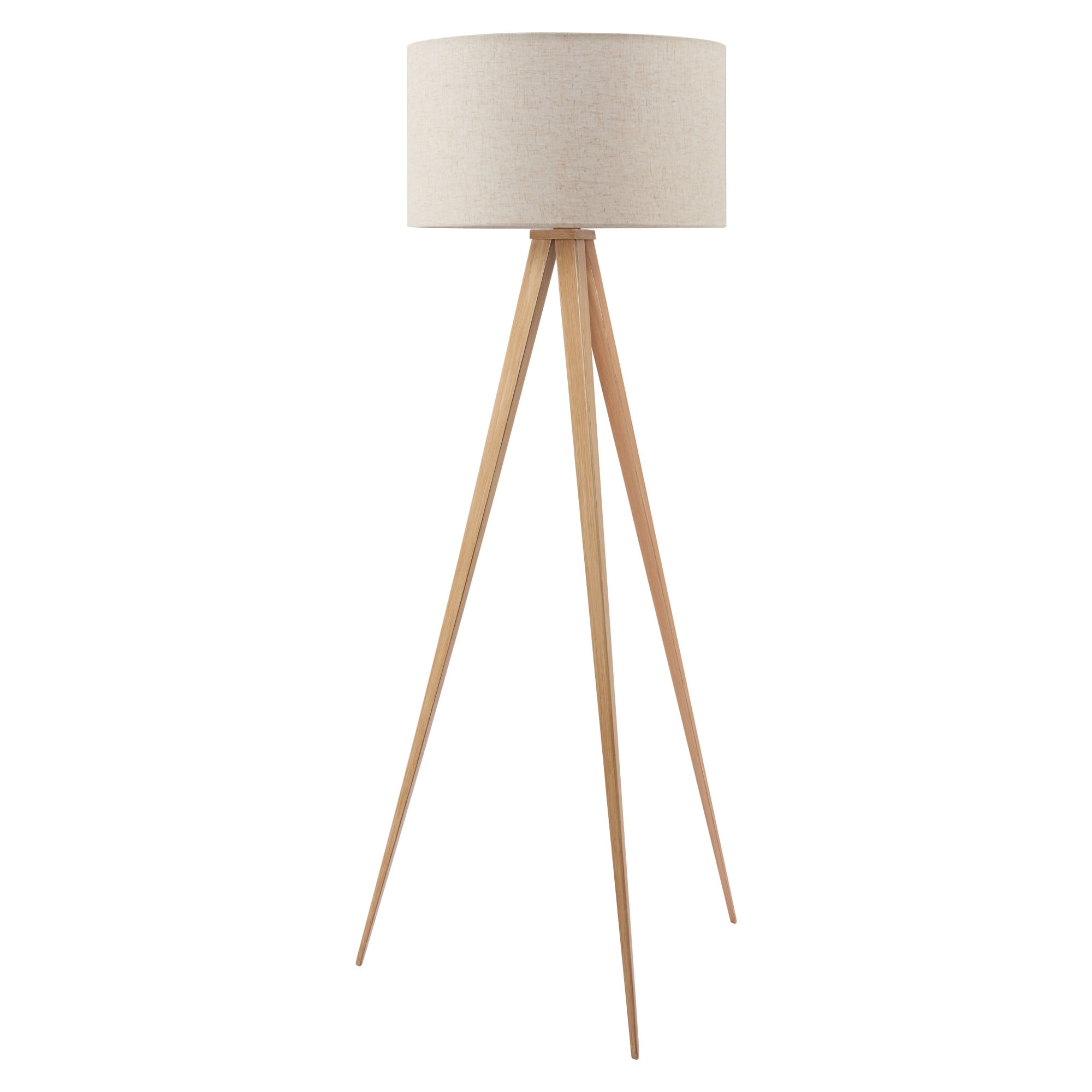 Imperial Floor Lamp Beige & Natural Floor Lamp, Modern Style, Works with dimmer (Dimmer Not Included), PVC, Lighting Floor Lamps