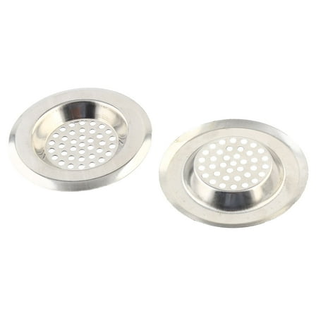 Unique Bargains Bathroom Round Metal Sink Basin Garbage Strainer Stopper 3.4cm Internal Dia 2pcs