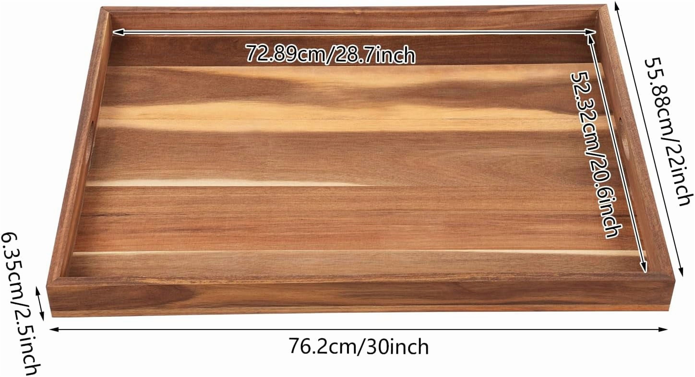 Noodle Board Stove Covers With Bulid-In Handles, 30x22In Durable Extra Thick Acacia Wood Counter Space Top Covers Stove Top Cutting Board Sink Covers for Electric Stoves & Sink