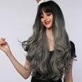 thumbnail image 2 of Perruques à Cheveux Longs avec Frange Perruque Aguichant Ondulée avec, 2 of 8