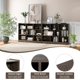 thumbnail image 5 of Songqin 8 Cube Bookcase, Freestanding 3-Tier Open Bookshelf, Modern Storage Display Cabinet, Wood Cube Storage Organizer for Living Room, Kid’s Room, Grey, 5 of 18