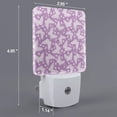 thumbnail image 2 of Balery Purple Butterflies Floral Luz Nocturna LED con Sensor Automático, Enchufe con Sensor Crepuscular, Luz Suave de 0.5W para Dormitorio, Pasillo, Baño-EU, 2 of 7