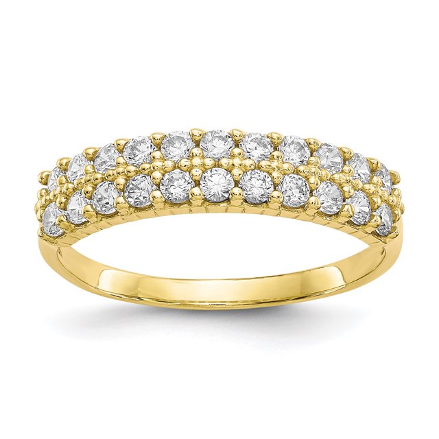10k Yellow Gold Cubic Zirconia Cz Ring