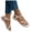 Beige, variant on Lovskoo Womens Flat Gladiator Sandals Round Toe Thin Strap Minimalist Comfort Beach Shoes
