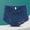 Blue, variant on Women High Rise Tummy Control No show Plus Size Underwear Panties Briefs
