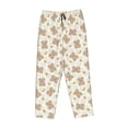 thumbnail image 4 of Naloa Kawaii Bear Print Women’s Ultra-Soft Comfy Pajama Lounge Pants with Pockets & Drawstring, 4 of 8