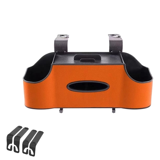 Organizador multifuncional para el asiento trasero. Organizador duradero con portavasos para SUV, sedanes y camionetas
