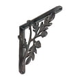 thumbnail image 3 of NACH Rustic Branch Shelf Bracket, Shelf Mounting Brackets, 7.08 x 7.08 x 1.77 inches, Black, 4 Pack, 3 of 5