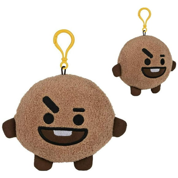 Line Friends BT21 4 Inch Plush Backpack Clip | Shooky
