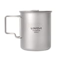 thumbnail image 1 of Taza de titanio Lixada 450ml / 550ml Taza de agua de titanio liviana con tapa Taza de café Taza Taza Lixada Taza de titanio, 1 of 7