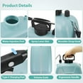 thumbnail image 3 of Upgrade Battery Powered Garden Sprayer with 3 Mist Nozzles, 1.35 Gal Lawn Water Sprayer with USB Rechargeable Handle and Telescopic Wand,Portable Electric Sprayer with Shoulder Strap for Gardening, 3 of 7