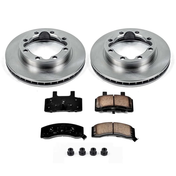 Ultimate Brakes Front Semi-Metallic Brake Pad and Rotor Kit with Hardware WM80372