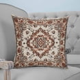 thumbnail image 4 of Pillow Covers 24x24 Set of 2, Burnt Orange Boho Throw Pillow Covers Decorative Couch Cushion Cover, Modern Ethnic Geometric Southwestern Microfiber Soft Square Pillowcases for Bedroom Sofa, 4 of 7