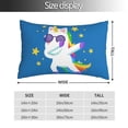 thumbnail image 2 of Balery Cool Unicorn Star Golden Funda de Cojín Estampada, Regalos para Mujeres, Regalos de Amor para Ella, Regalos para Novia o Esposa, Funda de Almohada-14"x20", 2 of 6