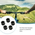thumbnail image 3 of Paquete de 5 tornillos de rueda de cadena de marcha única Greeniant Ciclismo Negro, 3 of 6