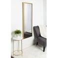 thumbnail image 4 of Kate and Laurel Evans Framed Wall Panel Mirror, 16x48, Gold, 4 of 4