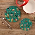 thumbnail image 2 of SKYSONIC Ice Cream Desserts Pot Holders Trivets, 2 Pcs Heat Resistant Trivets,Doodle Style Coffee Cotton Thread Weave Mats for Hot Pads Pans Pot Bowl Teapot for Kitchen Decor, 2 of 7