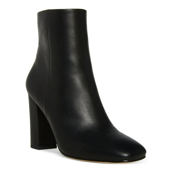 MADDEN GIRL Womens Black Comfort Knox Square Toe Block Heel Zip-Up Dress Booties 8.5 M