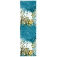 thumbnail image 2 of Safavieh Glacier Nazca Geometric Runner Rug, Blue/Gold, 2'3" x 12', 2 of 10