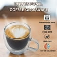 thumbnail image 5 of Kitchenexus Glass Espresso Cups, Set of 2 6oz Double Wall Thermo Insulated Shot Cups With Handle, Coffee Mugs for Cappuccino, Great Gift for Coffee Lovers, 5 of 7