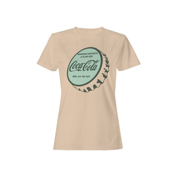 Officially Licensed Coca Cola Vintage Bottle Cap Design Women's T-shirt