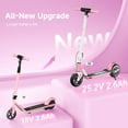thumbnail image 3 of 200W Kid Electric Scooter for Age 6-14 with 3 Speeds(5/8/12 Mph), LED Display, Colorful Lights, Gift for Kid, Pink, 3 of 9