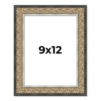 9x12 Frame Silver Real Wood Picture Frame Width 1.75 Inches | Interior Frame Depth 0.5 Inches |