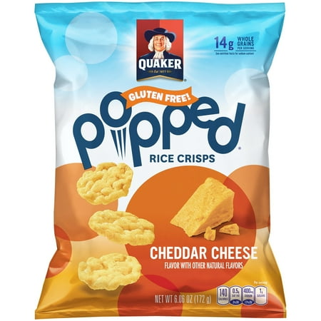 Quaker Popped Cheddar Rice Cakes Quaker Popped Cheddar Rice Cakes
