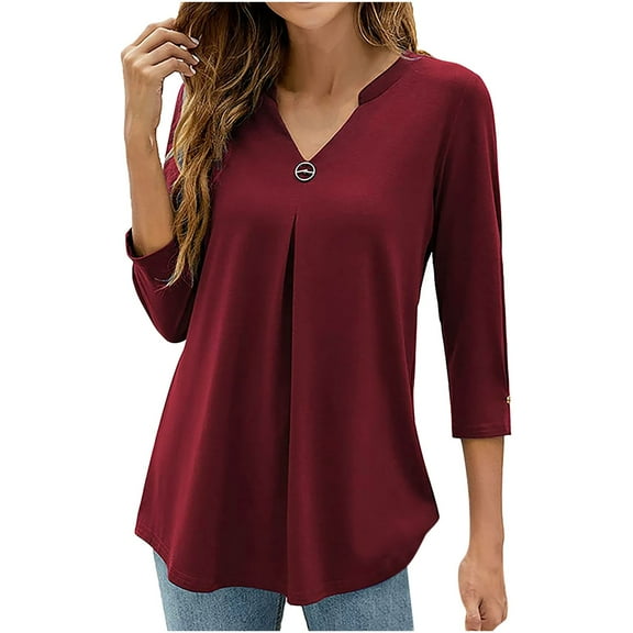 Womens Tops, Women Short Sleeve Tops Cotton Blouses for Women Casual Womens T Shirts Loose Fit Cute Summer Clothes for Women Over 50 Try Before You Buy Womens Clothing