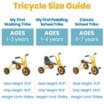 thumbnail image 6 of RABO powered by ECR4Kids My First Walking Trike, Industrial Grade Kids Bike - Yellow/Black, 6 of 10