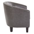thumbnail image 2 of Work Smart, Ave Six Ethan Tub Chair In Deluxe Vinyl Fabric, Pewter, 2 of 4