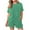 Green, variant on Chbgutlmr 2 Piece Sets for Women Summer Ribbed Crewneck Short Sleeve T Shirt Shorts Pockets Lounge Outfits