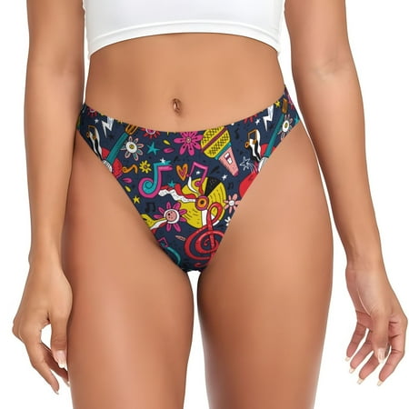 Sigee Rock Music for Women s G-String Panty  Low Rise  Soft Lace Perfect for Everyday Wear or Special Occasions-XX-Large