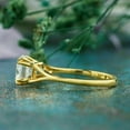 thumbnail image 2 of 2ct Round Cut Moissanite Wedding Ring 14k Yellow Gold Finish Silver, 2 of 3