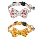 thumbnail image 1 of Paquete de 2 collares navideños para perros con pajarita, Papá Noel y collar navideño con copo de nieve, 1 of 5