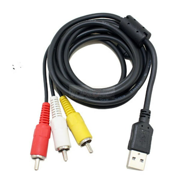 Vaardig Verbetering Altijd 6ft USB A Plug to 3 RCA male AV/TV Converter Cable Computer to TV cord -  Walmart.com