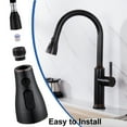 thumbnail image 3 of Kitchen Faucet Pull Down Sprayer Head Replacement 3 Functions with 15 Adapters Oil Rubbed Bronze, 3 of 7