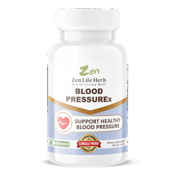 Zen Life Herb - Blood Pressurex - Healthy Blood Pressure Support - 60 Capsules