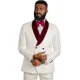 thumbnail image 4 of Elegante conjunto de 2 piezas de chaqueta y pantalón de jacquard, esmoquin ajustado con solapa chal, vestido de novia, traje de escenario, trajes de fiesta de noche, 4 of 5