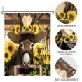 thumbnail image 7 of Brown Shower Curtain Animals Farmhosue Donkey Bathroom Curtain with Hooks,72"x72", 7 of 7