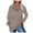 Khaki, variant on Women's Draped Cowl Neck Long Sleeve Tunic Blouse Casual Loose Solid Color Pullover Sweatshirt Tops