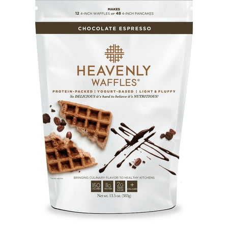 Heavenly Waffles Chocolate Espresso, 13.5 oz (2-pack)